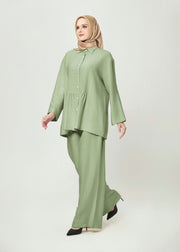 Solstice Gathered Tunic Sets - Celery Mist by Minnaba